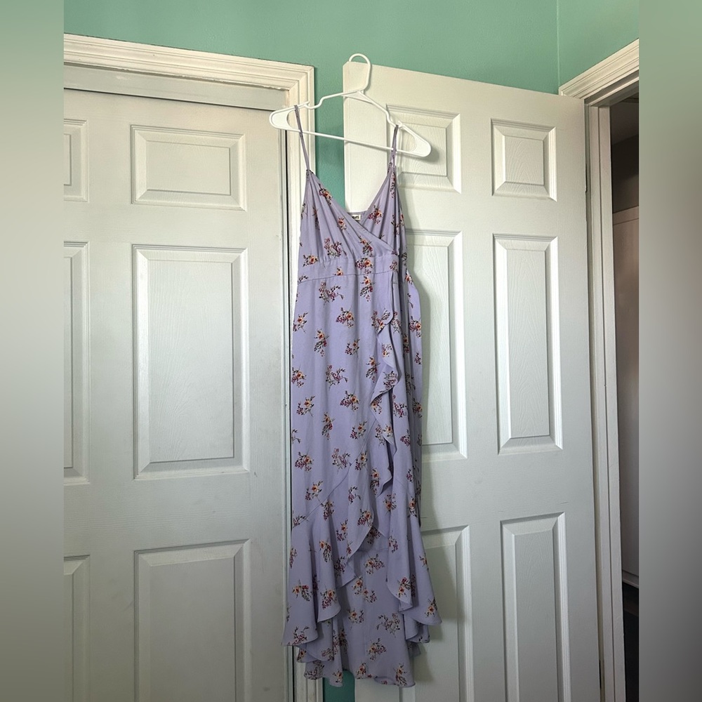 Purple floral dress